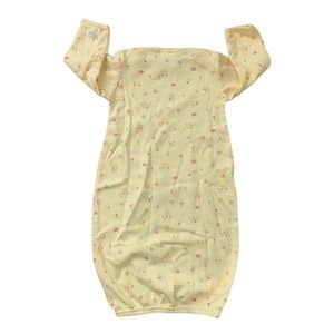 🌟3/$15🌟Carter’s Yellow Floral Print Infant Nightgown Size 0-3